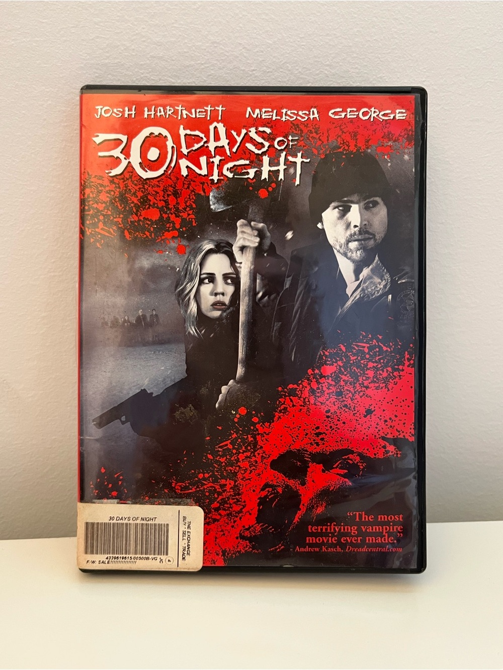 30 Days of Night DVD - Red & Black Horror Movie
